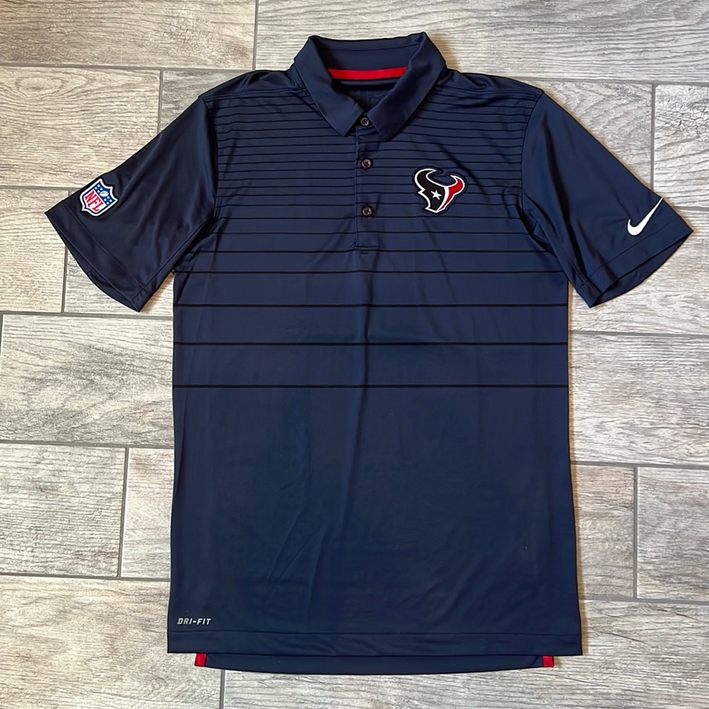 NIKE HOUSTON TEXANS onfield DRIFIT POLO SHIRT small S
